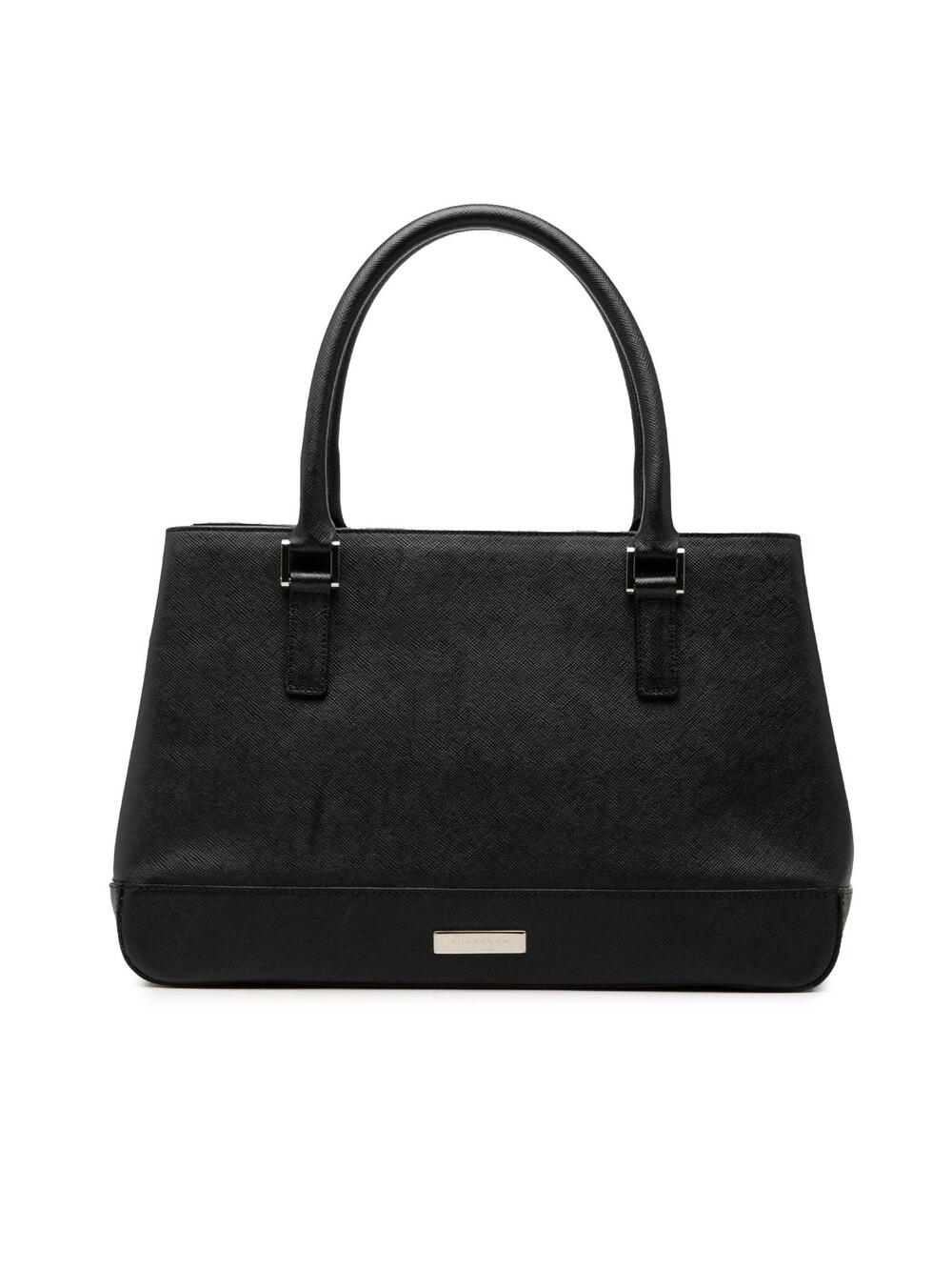Burberry Leather Tote Pre-Loved Black #350278B34B